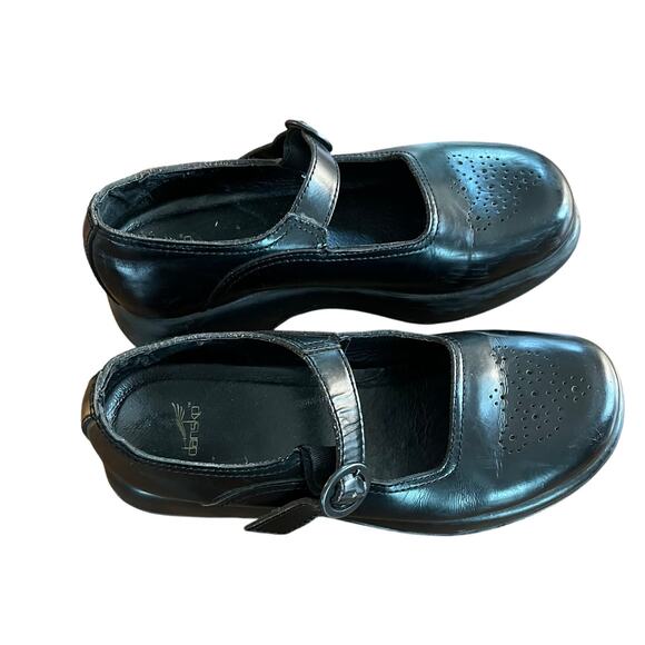 Vintage Dansko Black Leather Mary Jane-Size 40 - Picture 1 of 7